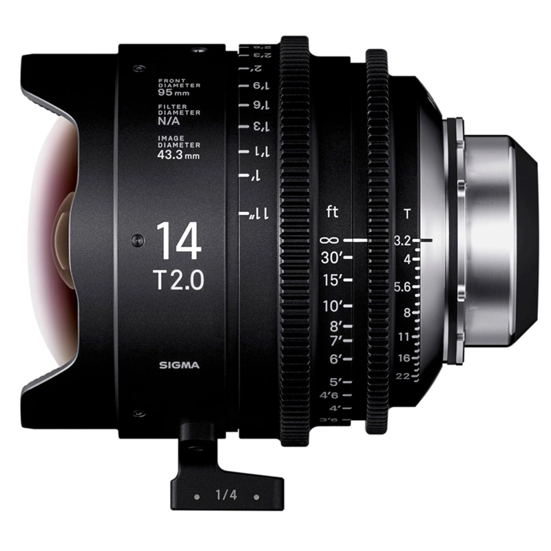 SIGMA CINE 14mm T2 FF F/AP2 METRIC iTechnology pro Arri PL
