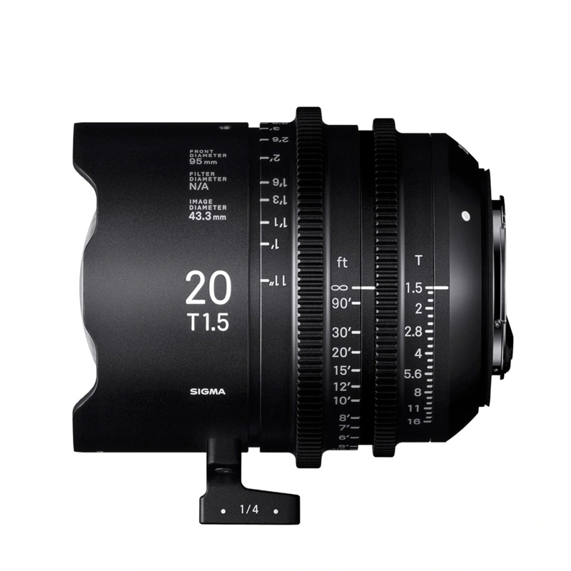 SIGMA CINE 20mm T1.5 FF F/VE METRIC pro Sony E